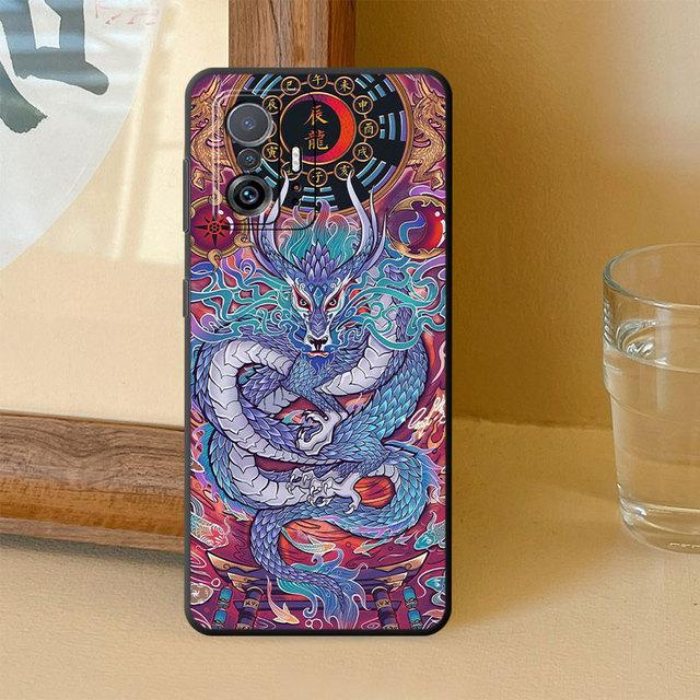 Fashion Chinese Tiger Dragon Phone Case For Samsung Galaxy Note 20 Ultra 10 Plus 8 9 S22 S21 S23 5g S20 Silicone Cover Funda