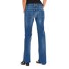 Women's 10DBF0599 Flared Long Jeans with Worn Effect
