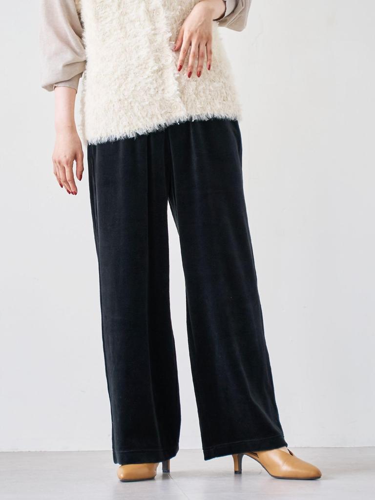 Cohen Ferret-Like Velvet Easy Wide Pants, 76406000002, 4570 Orange (45), Size L