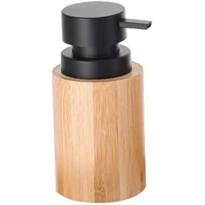 Distributeur De Savon - DKD Home Decor - Standard - Noir - Bambou Et Polypropylène - 8x8x16 Cm