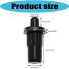 36Pcs Black Plastic Shutter Connector Parts Spring Loaded Pin Set for Blind Hardware Repair Furniture Door Damper Replacement and Quiet Daily Use