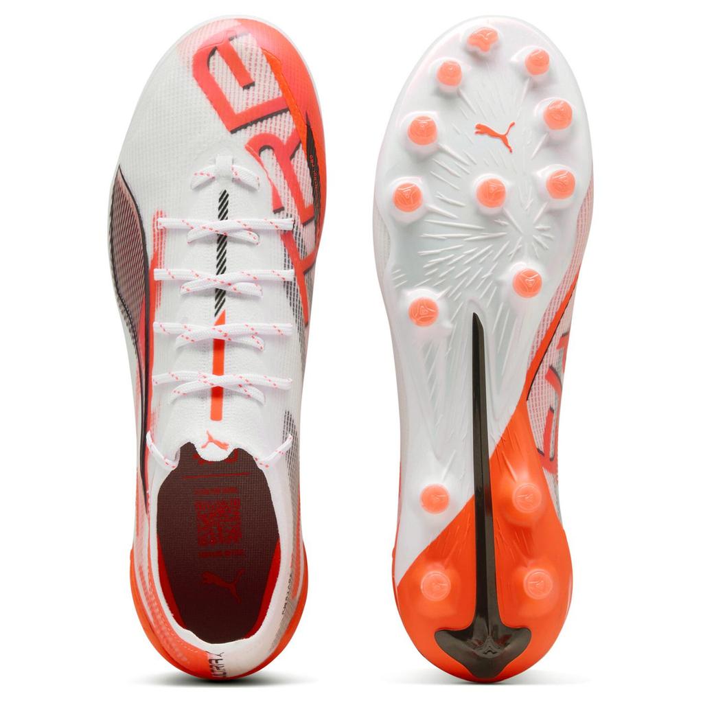 Puma Ultra 5 Ultimate Comfortable Versatile AG Football Shoes Unisex Football Shoes White Black Red 108339-01