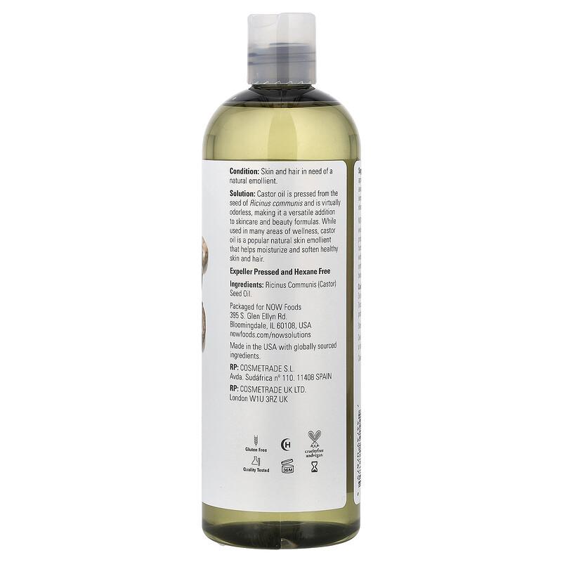 Solutions, Castor Oil, 16 fl oz (473 ml)