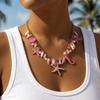 Bohemian Starfish Conch Seahorse Shell Multi-pendant Necklace for Women Summer Beach Vacation Exaggerated Collar Chain Jewelry