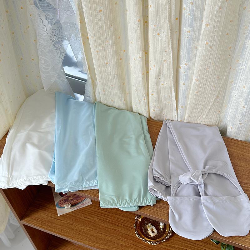 Full-Finger Sun Protection Ice Silk Sleeves for Women - Thin Style, UV-Blocking for Cycling & Driving