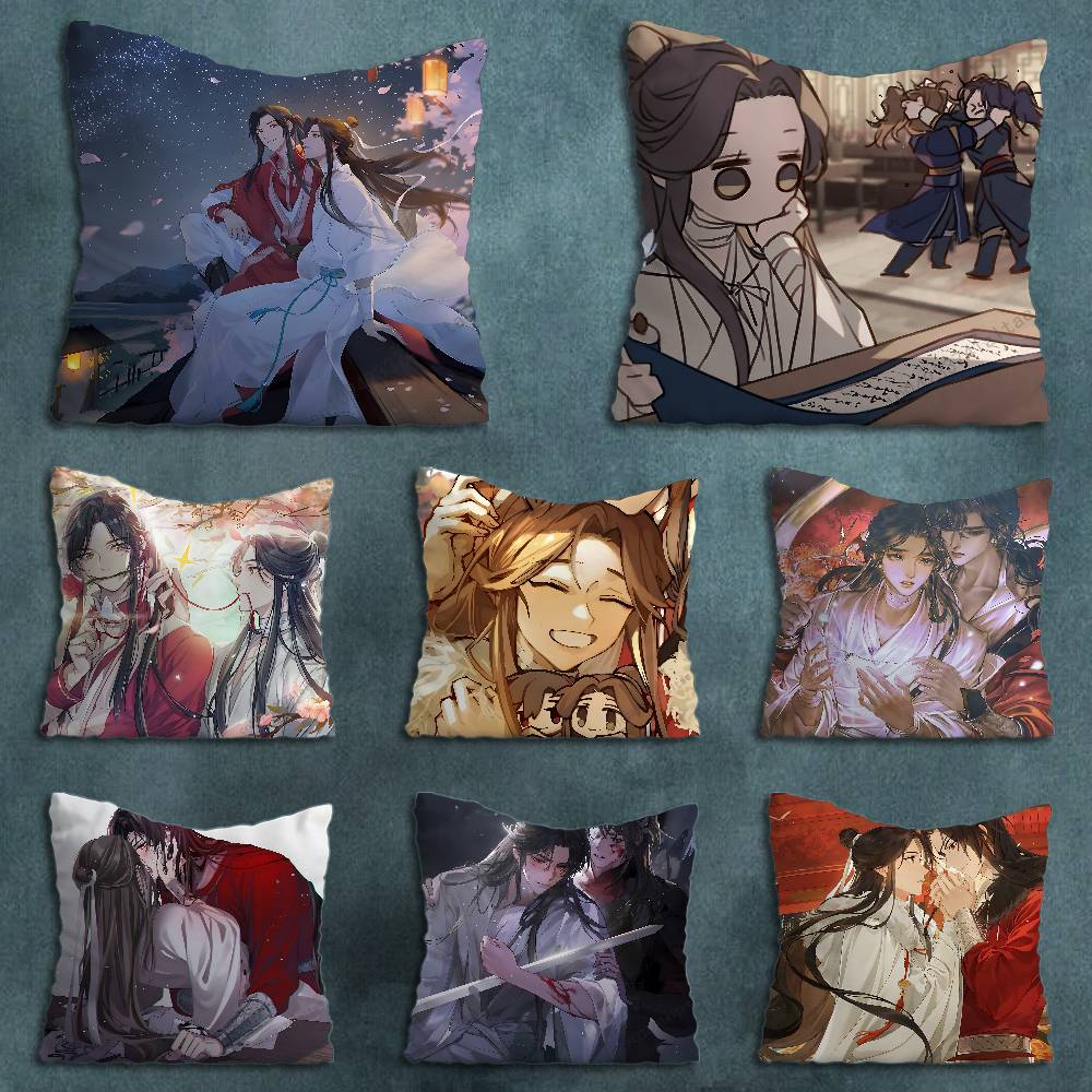 Heavens officials Blessing Pillow Case For 30x30cm45x45cm55x55cm For Home Bedroom Decoration And Protector