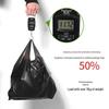 Black Handheld Thickened Vest-Style Trash Bags with Handles for Household Use