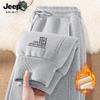 JEEP SPIRIT Men's Fleece-Lined Drawstring Jogger Sweatpants