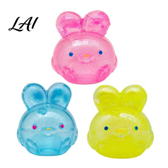 Decompression Toy for Adults Bunny Jelly Squeeze Toy Portable Soft TPR Stress Relief Travel-friendly Fidget Pressure Release Rebound Sensory