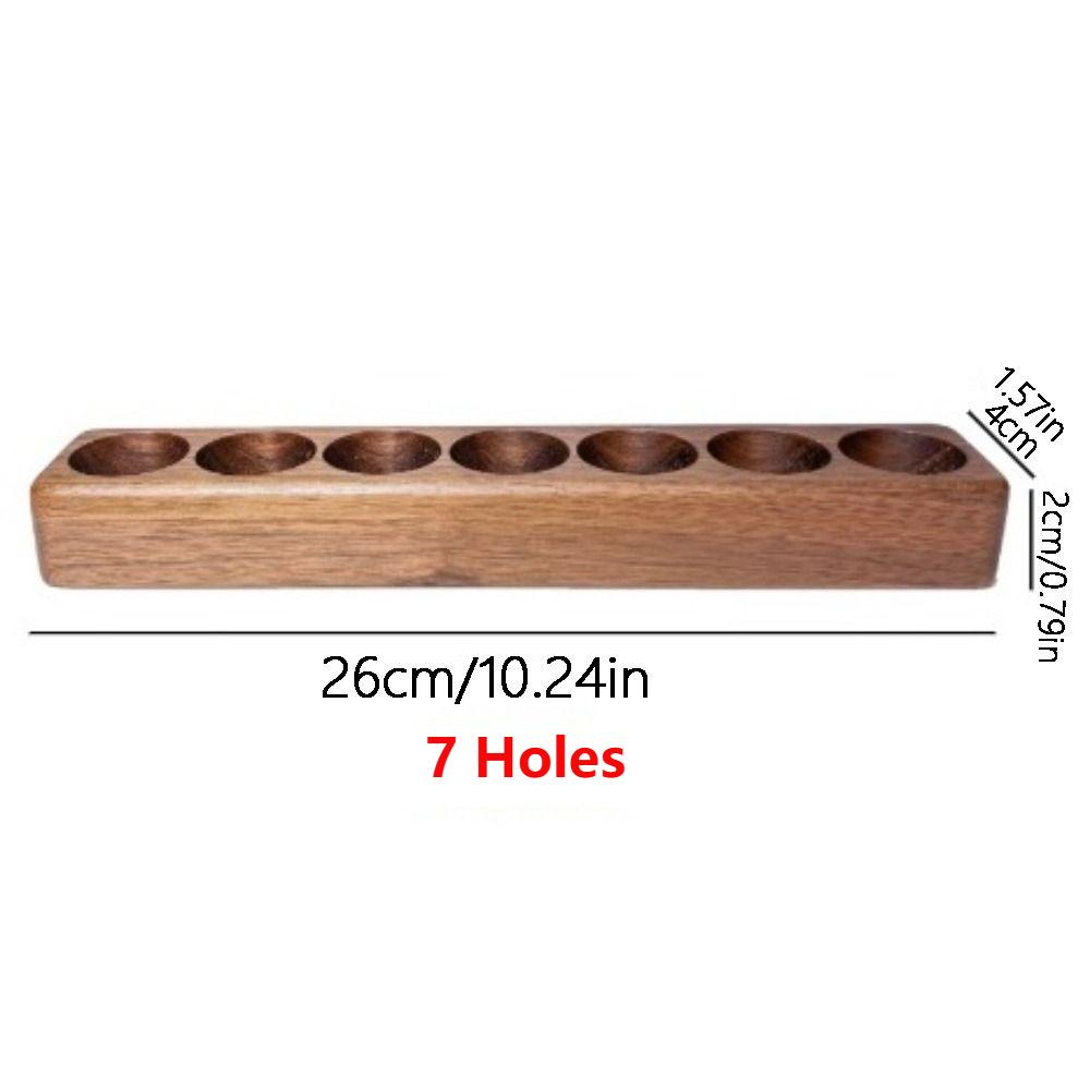 Wooden Essential Oil Display Stand 7 Holes Essential Oils Holder  Polish Case