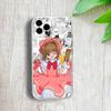 Cardcaptor-ES S-Sakura Phone Case For iPhone 17,16,15,14,13,12,11 Pro,Max,Plus,X,XS,XR,SE4,E Mini Transparent Soft Cover