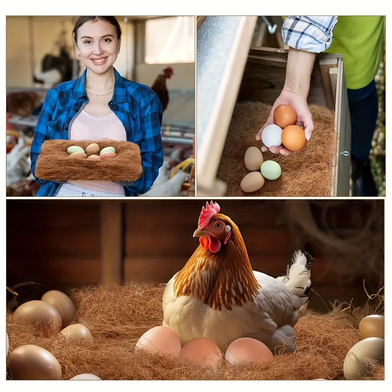 6PCS Nesting Liner Nest Box Chicken Mat, Nest Mat Box Liner, Chicken Coop Chicken Mat, Chick Mat Bird Nest Mat Rabbit Mat