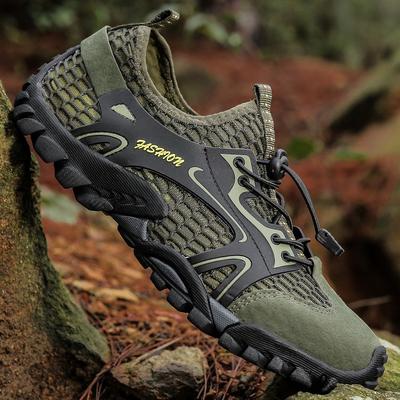 Outdoor Large Size Climbing Shoes Men's Mountaineering Wading Shoes Mesh Non-slip Waterway Amphibious Shoes Hiking Shoes Wading Shoes