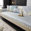 Sofa Cushion Summer Ice Silk Simple Modern Summer Mat Cushion Non-Slip Four Seasons Universal Sofa Cover Cover Solid Color Cool Pad
