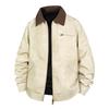American retro Detroit tooling coat men's autumn vintage high-end trendy brand PU leather jacket