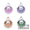 Enamel Charms Multi Color Pearl Pendants For Popular Jewelry Making