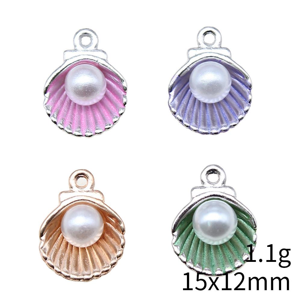 Enamel Charms Multi Color Pearl Pendants For Popular Jewelry Making