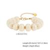 Exaggerated Personality Design Resin Beads Bracelet Necklace for Women Fashion Stainless Steel Summer Statement Jewelry Set Gift