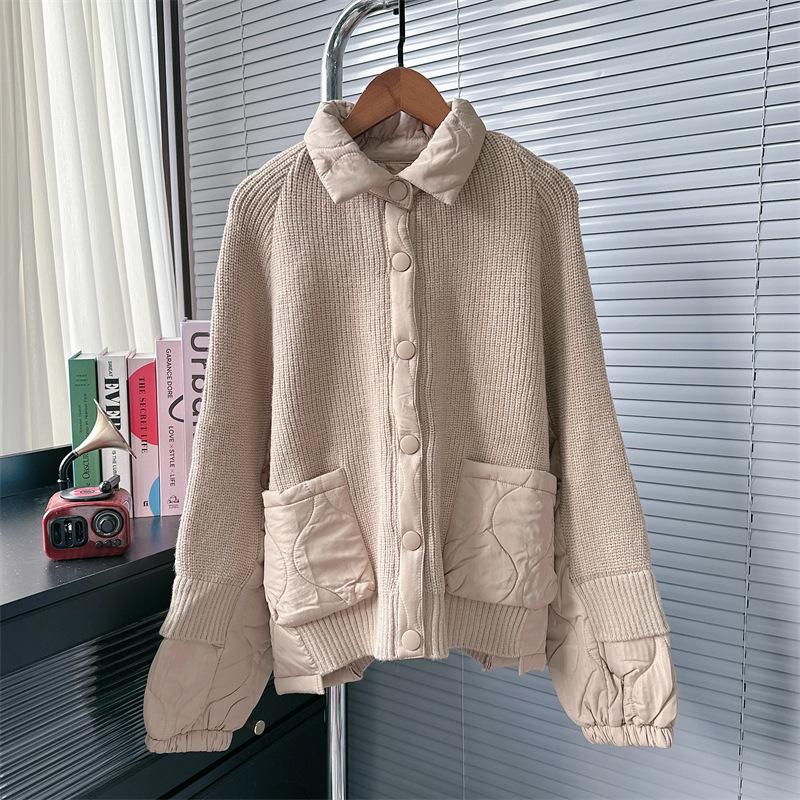 Korean Petite Lace Patchwork Knitted Sweater Vest