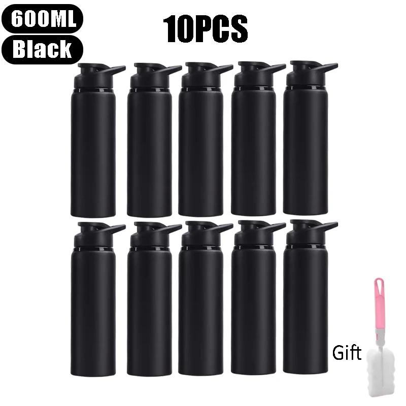 Large 600ml Stainless Steel Sports Bottle Leak Proof Design Bike Cycling Camping Outdoor Travel Water Flask Durable