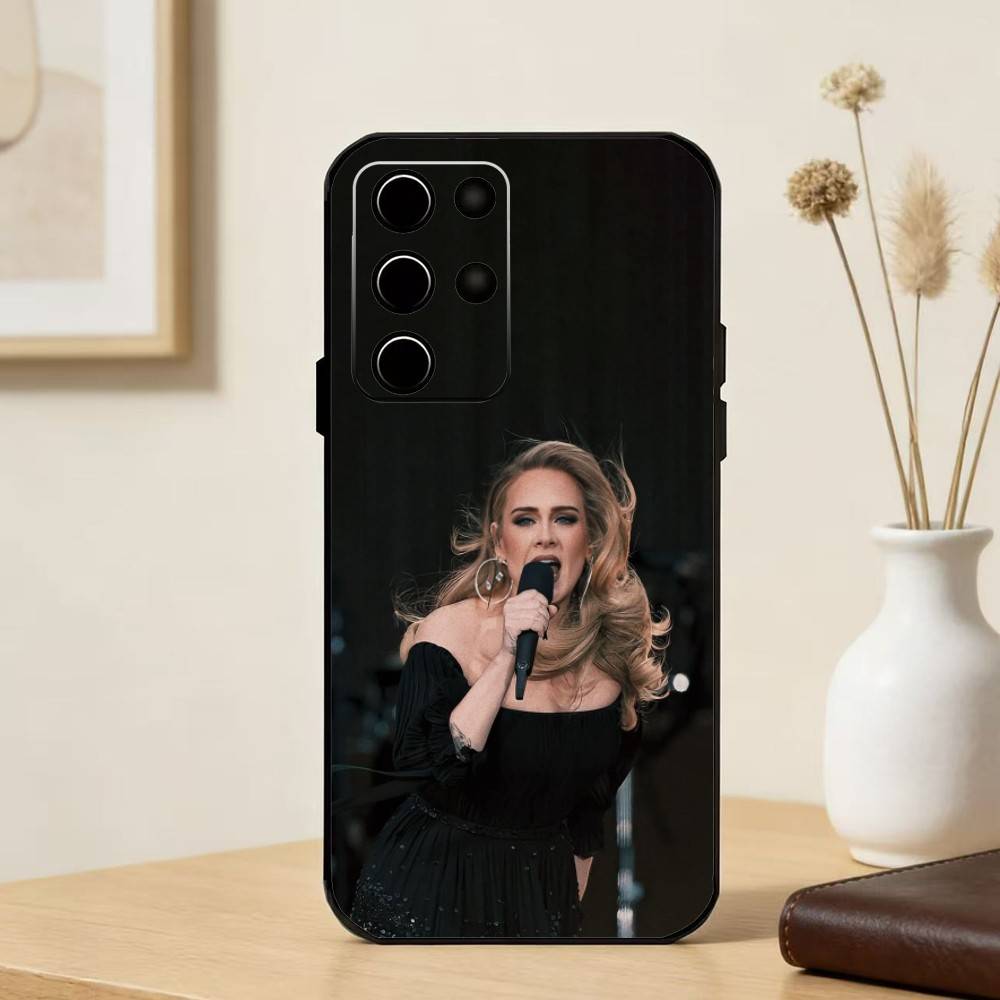 Singer A-Adele Phone Case For Samsung S25,S24,S21,S22,S23,S30,Ultra,S20,Plus,Fe,Note,5G Black Cover