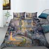 3D Christmas Bedding Set, New Year Atmosphere Decoration, Quilt Covers, Pillowcases, 2/3 Pieces, New Year Room, Soft Zippered Bedroom Decoration