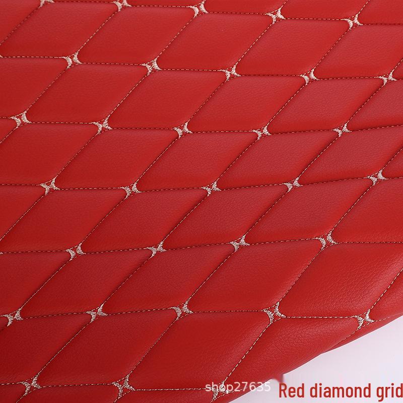 Verdikte Faux Lederen Auto Interieur Hemelbekleding & Vloermat met Borduurdetails