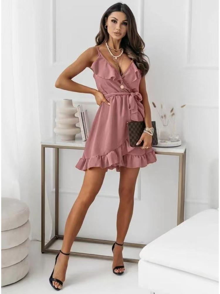Sexy Fashion Spaghetti Strap Comfortable Dress Lightweight High Recognition Elegant with Flattering Chic Bodycon Dress for Summer Daily