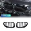 Para BMW Serie 5 E60 520i 523i 525i 528i 530i 535i 550i 2003 2004 2005 2006-2009 Rejilla Frontal Doble riñón Negro Brillante