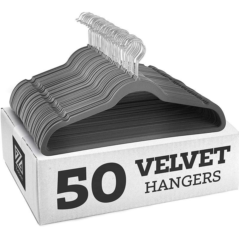 European & American Non-Slip Flocked Magic Wardrobe Clothes Hangers