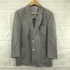 80s-90s Vintage Japan Made/s/Early Summer Tailored Jacket/M/Gray×White/Stripe/Tencel/Half Lined