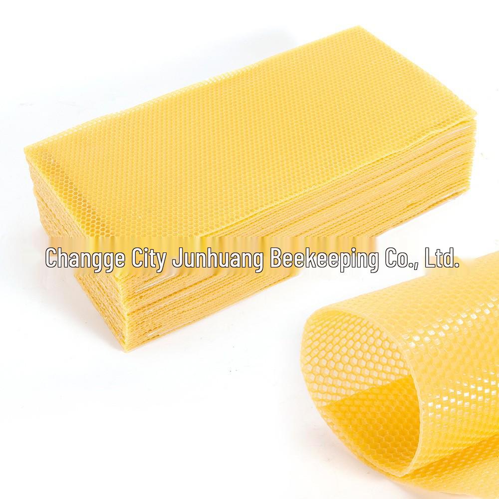 Widened Beeswax Foundation Sheet for Beekeeping - 22" Non-Standard Size