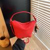 Korean Versi Faux Suede Women Handbags Exquisite Trend Solid Color Zipper Casual Crossbody Bag Simple Versatile Shoulder Bag