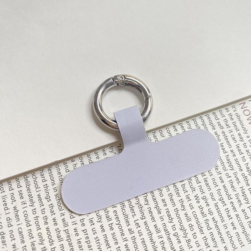 

Зажим для шнурка для телефона Прокладка для мобильного телефона Нейлоновые язычки Фиксация Подвесной ремень Заплатки Зажим для шнура белый