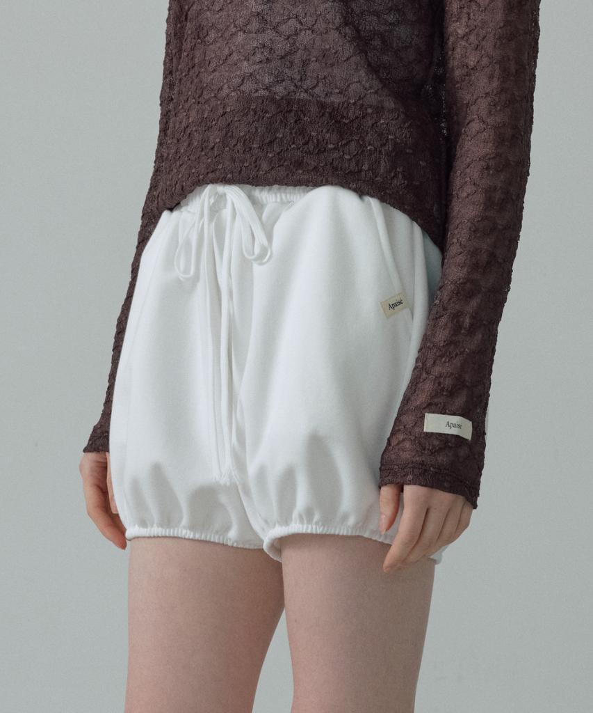 Apeijeu Marshmallow-Fit Shorts(White)