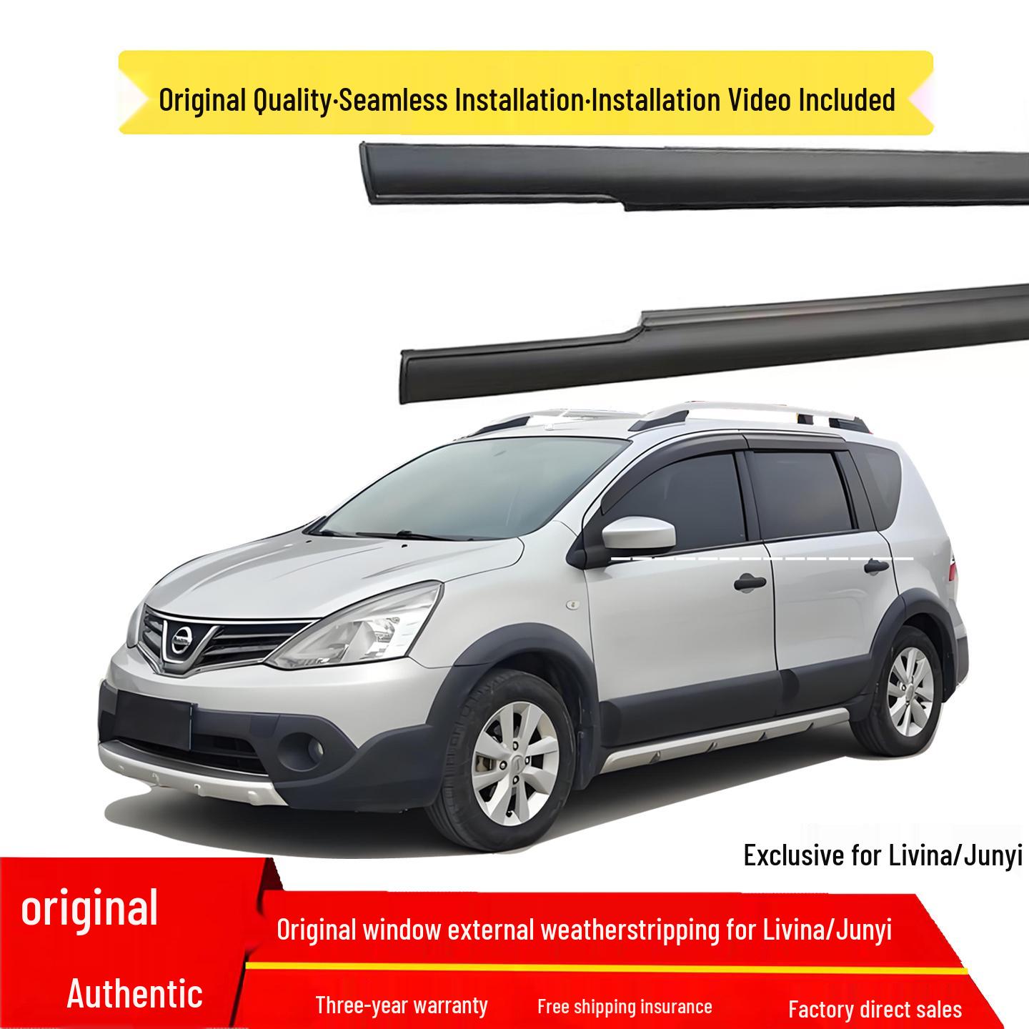 Nissan Livina Geniss Window Trim Waterproof Sealing Strip Livina Model - Front Left Door Original