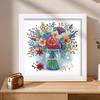 5D DIY Partial Special Shaped Drill Diamond Painting Kit Flower Decor18x18cm