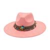 Round Flat Brim French Ethnic Style High-End Top Hat New Stage Jazz Hat Western Cowboy Hat