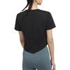 Crop Tops Women's Black Crew Neck Moderate DD4955-010