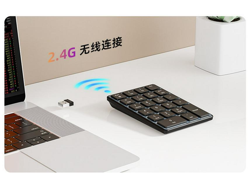 K23 Dual-Mode Wireless Mini Keyboard: Silent, Rechargeable, Bluetooth-Compatible for Computers and Laptops.