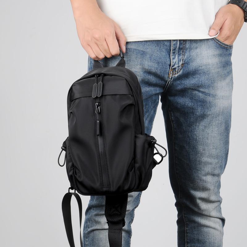 New Korean Version Messenger Bag Casual Multi-functional Breast Bag Outdoor Travel Sports Messenger Bag Men's Breast Bag