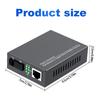 Metal Enclosure Single Mode Fiber Opticals Converters 1Gbps 1 Light 1 Electric 20Km Ranges SCs Interfaces
