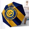Al Nassr, Football Club Automatic Opening and Closing, 8 rib Structure Portable Umbrella, Suitable for Men and Women in All Seasons  Perfect