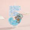 Number Shaped Birthday Candle 0-9 Glitter Design Cake Decoration for Children Baking Party Supplies with Character Figure