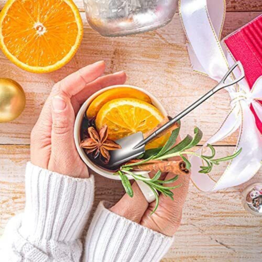 100 Stück Mini Schaufel Dessertlöffel Kaffee Eisdiele Schaufel Cocktail Zucker Joghurtlöffel Verkostung Baby Edelstahl Schaufel