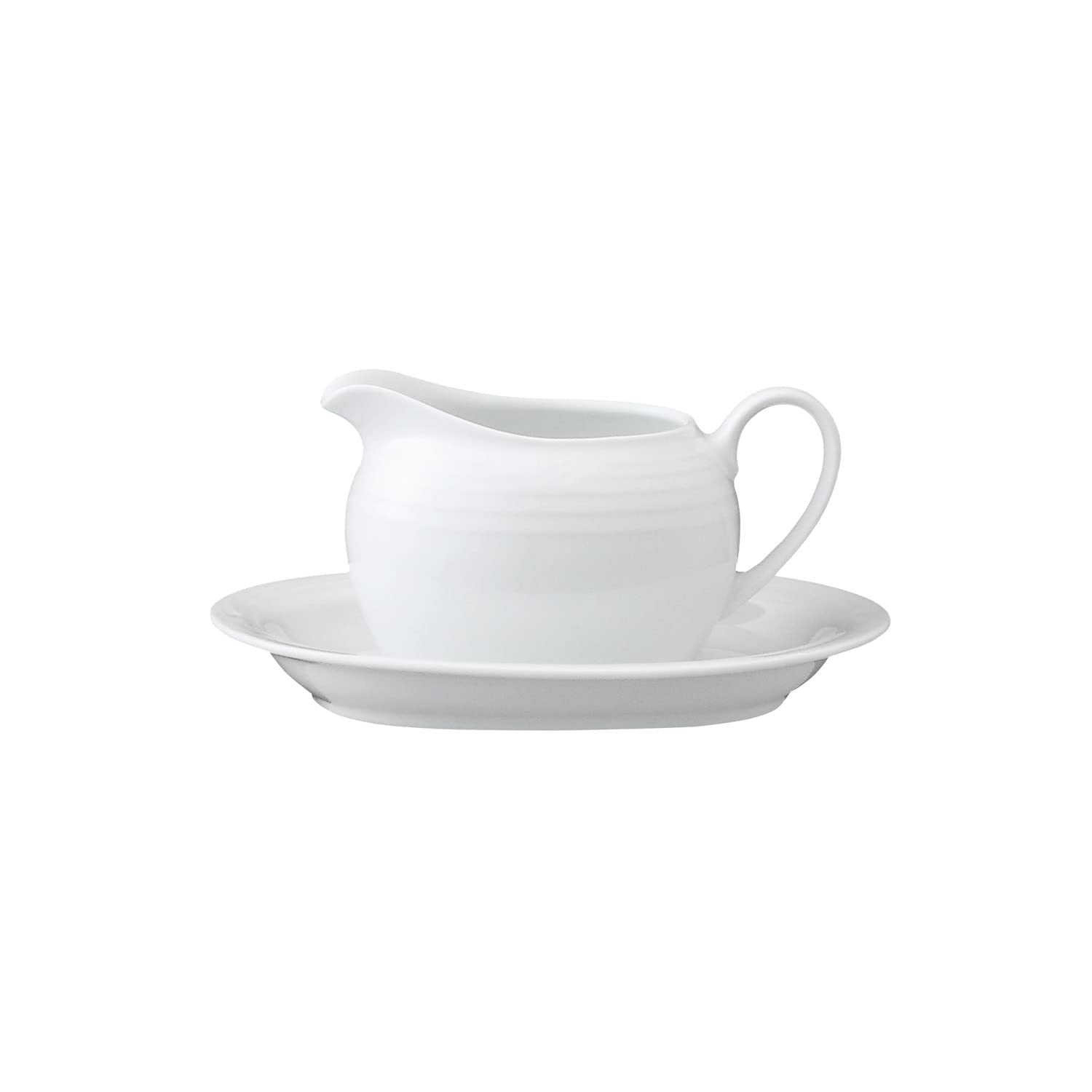 

Noritake Gravy Saucer, 19cm, Arctic White, Microwave and Dishwasher Safe, White Fine Porcelain (White), 91542/4000