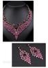 Trendy European-American Necklace & Earring Set: Exquisite Retro Design for Evening Gowns