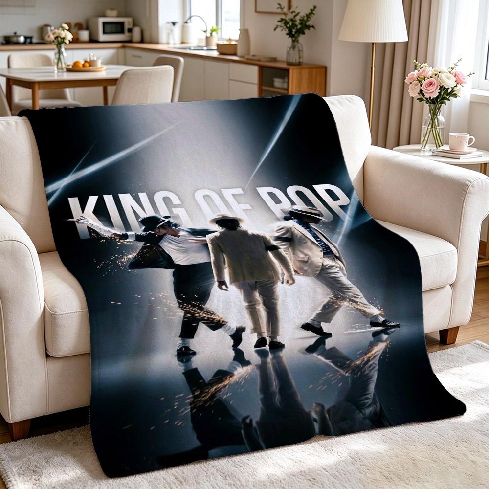Pop Tribute Pattern Blanket Allseason Fleece Blanket For Bedroom Sofa Bed Home Party Decor New Year Gift
