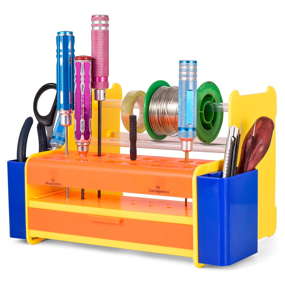Schraubendreher-Aufbewahrungsregal Halter Multifunktionaler Organizer RC-Reparaturwerkzeug-Set Schreibtischständer für Sechskant Kreuzschlitzschraubendreher