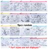 5/10pcs 21cm Non-woven Cartoon Pen Bag Line Pattern Stationery Storage Bag Lightweight Large Pencil Case School Office Supplies